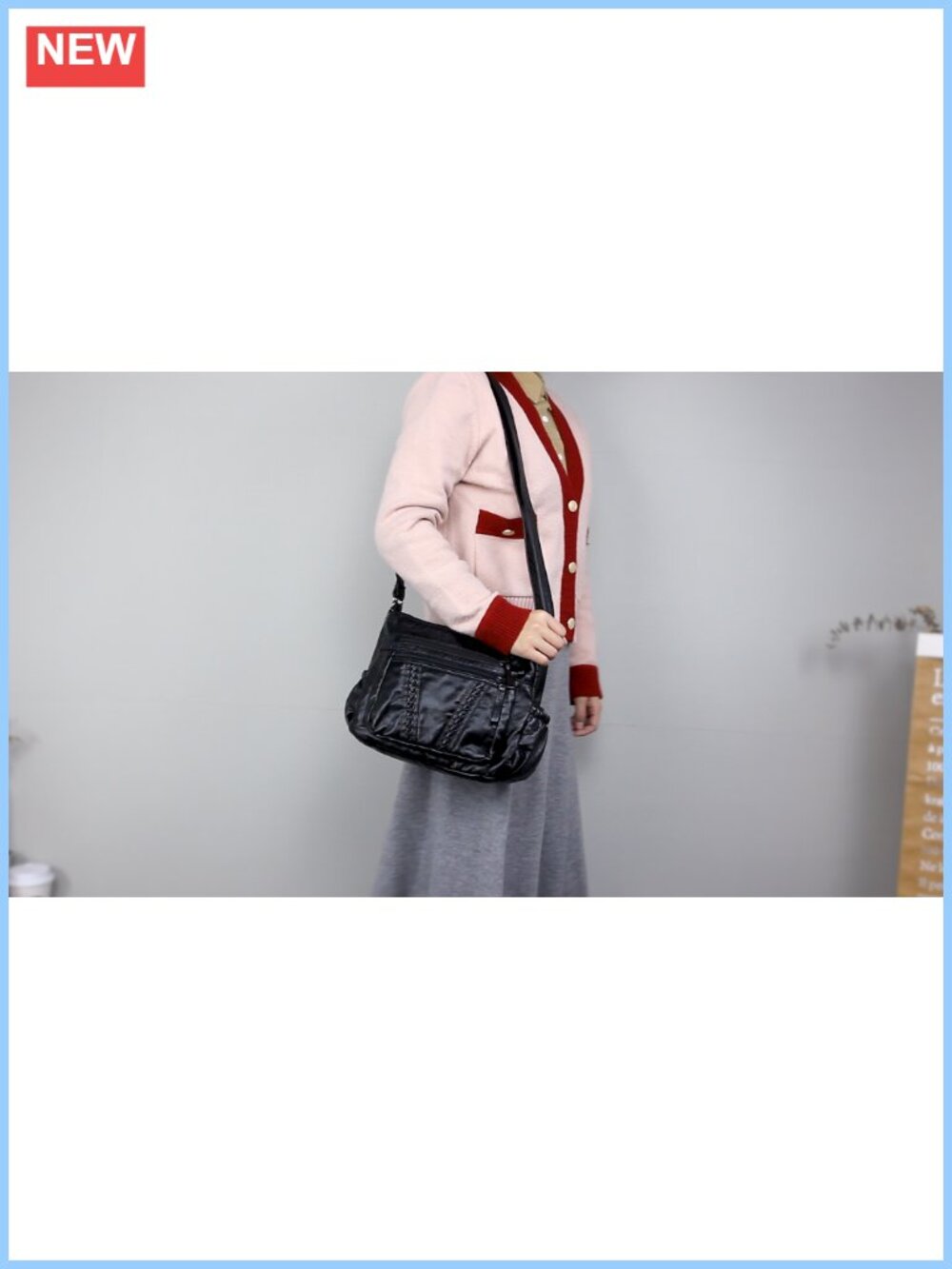 VOLGANIK ROCK Crossbody Bag for Women with Tassel Ladies Soft PU leather Purses - Picture 6 of 6
